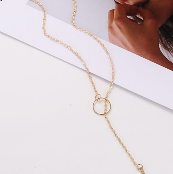 NEW 18k Gold-Plated Adjustable Long Lariat Necklace - Picture 7 of 12